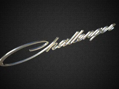 challenger logo 3D model
