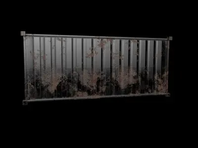 Container PBR shipping Low-poly 3D model