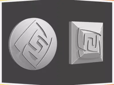 Geo element - Vision rune 3D print model