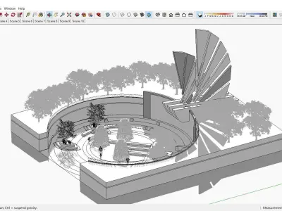 Sketchup Landscape Park 193 3D model