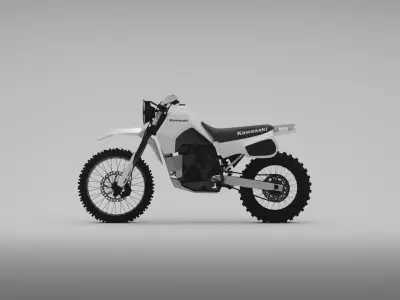 Kawasaki KLR600 Rally 3D model