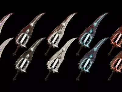 Sword003  High-Quality Game Ready 3D Sword Asset Low-poly 3D model