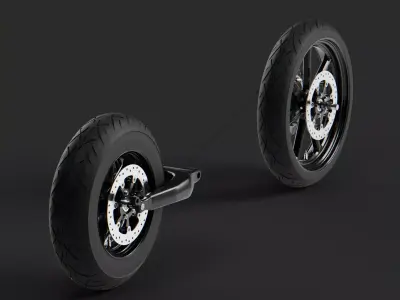 Wheels Harley Davidson Electra Glide Ultra Cla Free 3D model
