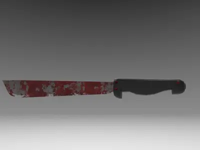 knife Low-poly 3D model 22