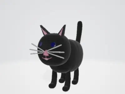 Black Cat 3D model buy