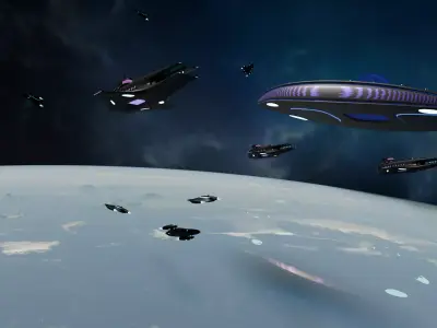 Space fleet 3D Model Collection