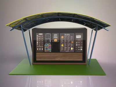 Coffee shop 3D model purchase