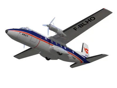 Nord-Aviation Nord 262 fregate 3D model purchase