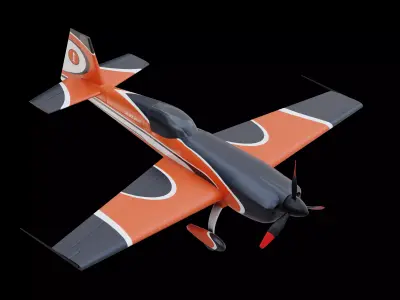 Extra 330SC Aerobatic Aircraft Low-poly 3D model