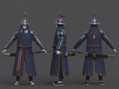 11-Ancient Chinese Armor-Ming dynasty 3D model