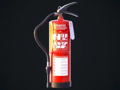 Fire Extinguisher Low-poly 3D model 19