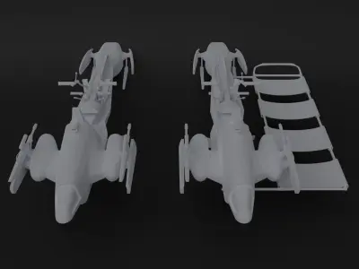 Clone BARC Speeder and Medic - One12 - STL files 3D print model 3D print model