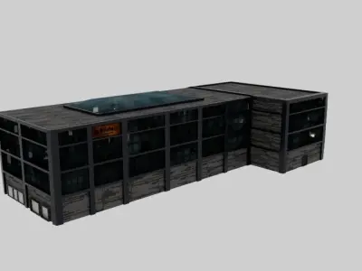 Abandoned Warehouse - Textured file 3D model