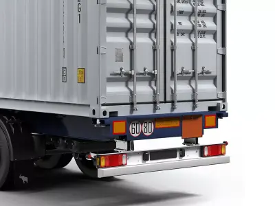 Container Trailer MAERSK  3D model