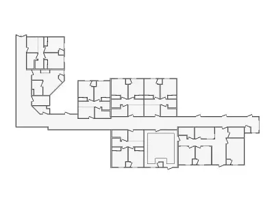 Commercial Interior Sketch - 5001-5500 SF - Xactimate 3D model