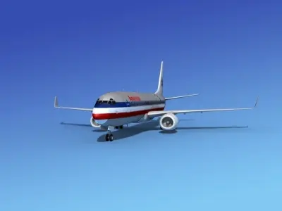 Boeing 737-800 American Airlines 3D model