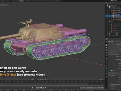 WW2 Howitzer SU152 Realtime 3D model