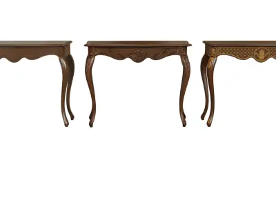 Classic side table 1000 Low-poly 3D model