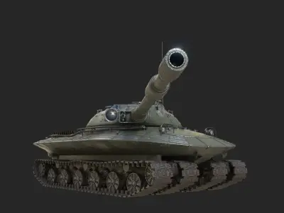 Tank Object 279 Soviet Heavy tank for Nuclear war Low-poly 3D model