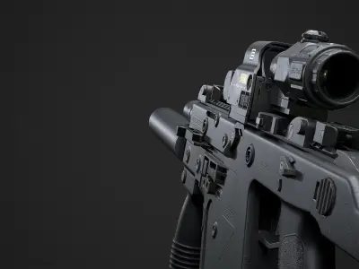 KRISS VECTOR Low-poly 3D model shop