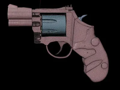 Revolver 3D model 8