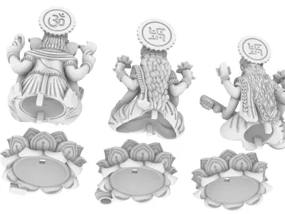 LaxmiJi SarswatiJi  GaneshJi 3D print model