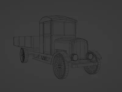 Brockway 1925 Low-poly 3D model