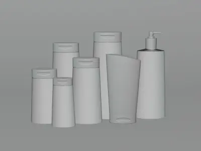 Plastic Bottle Packaging 3D Model 3D model