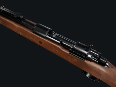 Mauser 98k Low-poly 3D model purchase