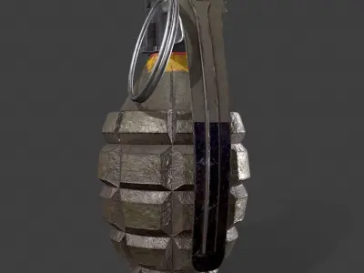 Mk 2 Grenade Low-poly 3D model buy