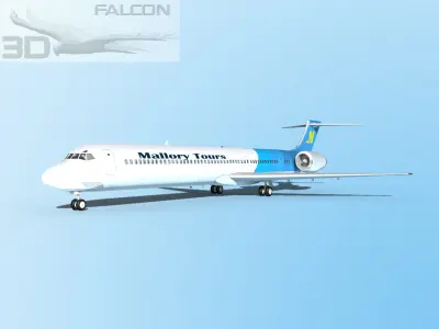 Falcon3D MD-80 Mallory Tours 3D model