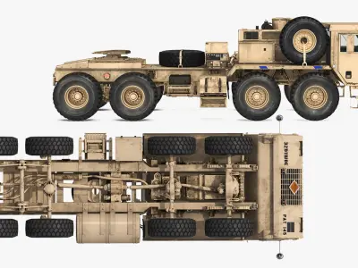 Military Truck Oshkosh HEMTT M985 Sand 3D model