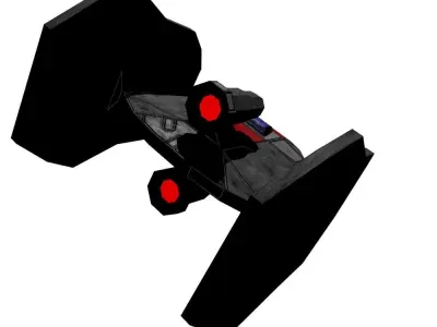 Spaceship fighter Free low-poly 3D model purchase