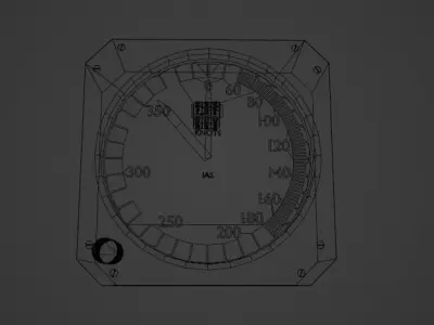 Airspeed Indicator 3D model purchase