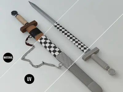 Real Old Sword Free 3D model