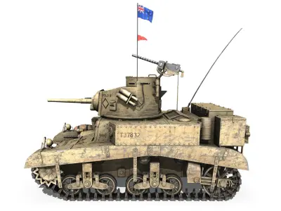 M3 Light Tank Honey - Polly III 3D model