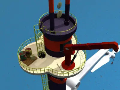 Tidal Generator 3D model