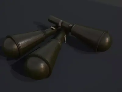 WW2 Soviet Hand Grenade RPG-6 - 4K PBR Low-poly  Low-poly 3D model