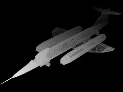 Bristol188 british royal air force fighter jet 3D model