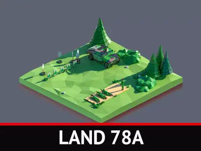 land 78A Low-poly 3D model