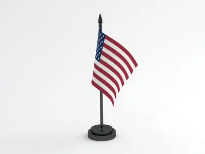 Table Flag United States 3D model