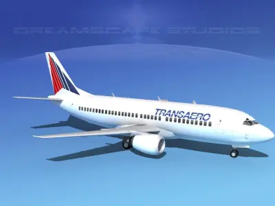 Boeing 737-300 TransAero 3D model