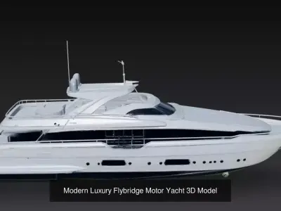 Modern Flybridge - Super Yacht Pack - Luxury Motor Yacht