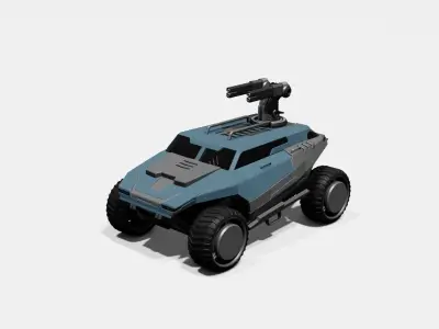 Battle Jeep Free 3D model