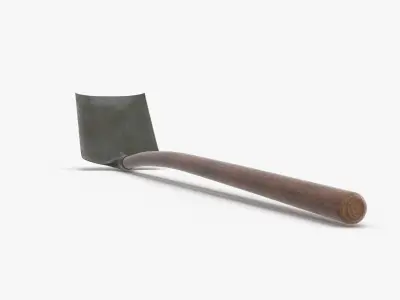 Scoop Shovel Low-poly 3D model