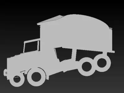 Truck Model 3D print model by BlingBlingArtist