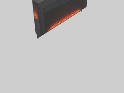 Electric fireplace model 3D model
