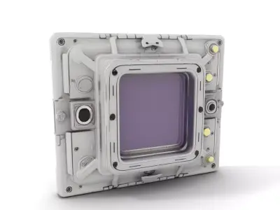 Futuristic Wall Interface model pack with Industrial Design Low-poly 3D model