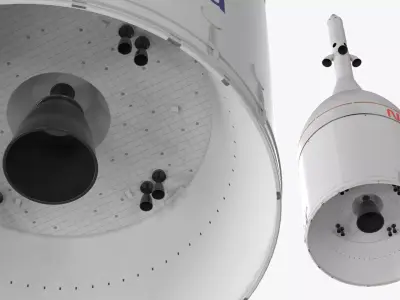 NASA Orion Crew Capsule with Service Module Simplified 3D model
