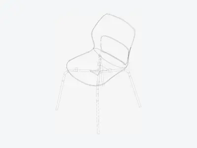 Chair - Office - Worksmart - Metal Legs Low-poly 3D model